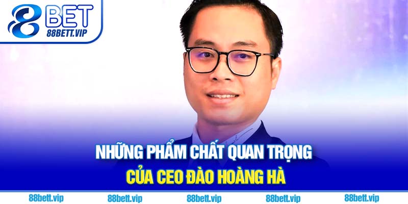 Những phẩm chất quan trọng của CEO Đào Hoàng Hà
